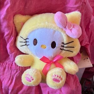 Hello Kitty Cute Yellow and Pink Plush Toy